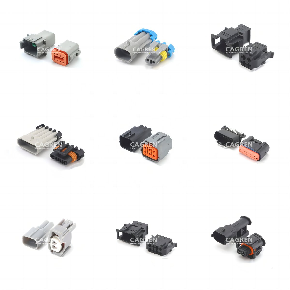 Connector 4d0971992 2 pin Waterproof contact sound signal, to generator for a/m audi q7, vw amarok, polo
