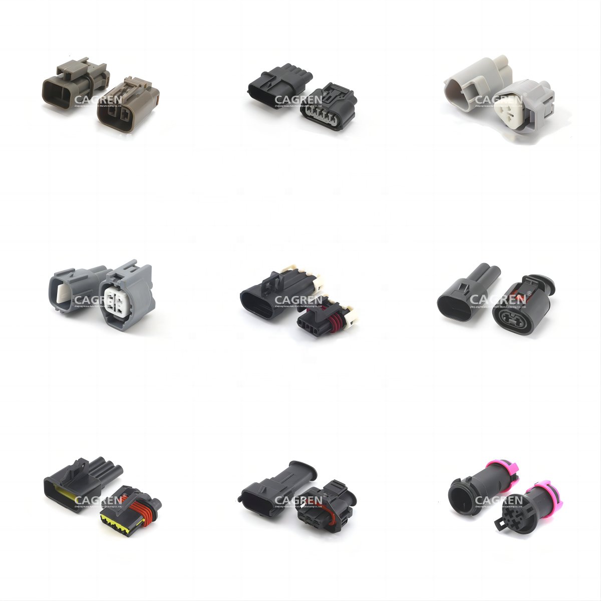 Connector 4d0971992 2 pin Waterproof contact sound signal, to generator for a/m audi q7, vw amarok, polo