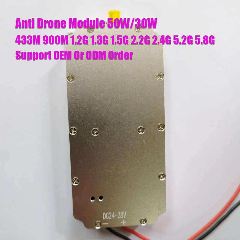 5.8Ghz 50W Anti UAV Anti drone defense system anti drone accessory customized portable RF power amplifier module