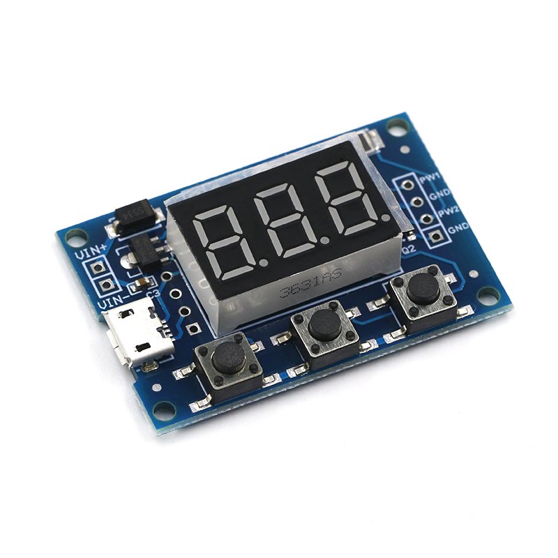 Micro USB DC 2CH Adjustable PWM Signal Generator Duty Cycle Pulse Frequency Module Digital LED Display Tube DC 5V 12V 24V DIY