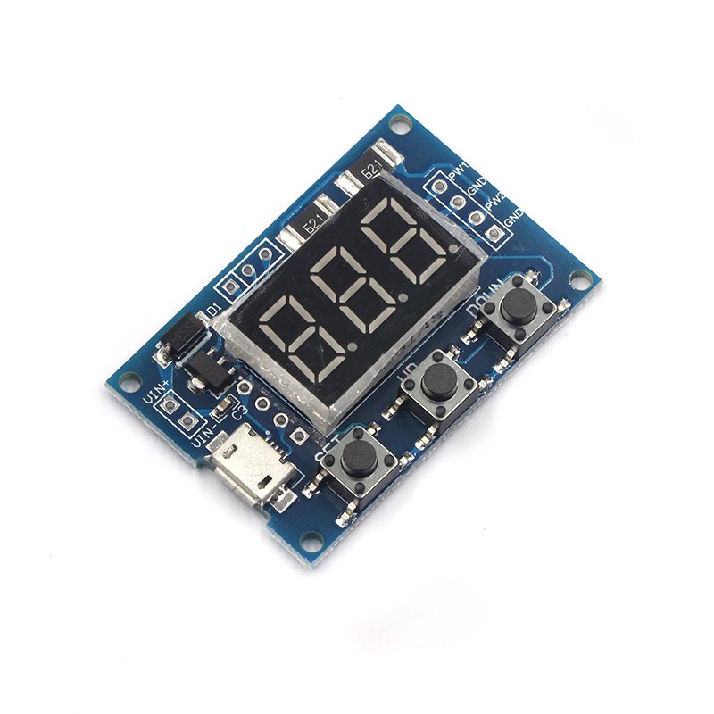 Micro USB DC 2CH Adjustable PWM Signal Generator Duty Cycle Pulse Frequency Module Digital LED Display Tube DC 5V 12V 24V DIY