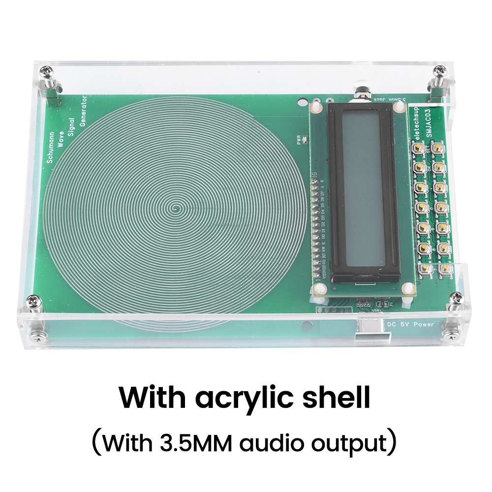 7.83Hz Schumann Waves Resonance Generator Ultralow Frequency Pulse Audio Resonator Type-C Interface 0.01Hz~100000Hz Adjustable