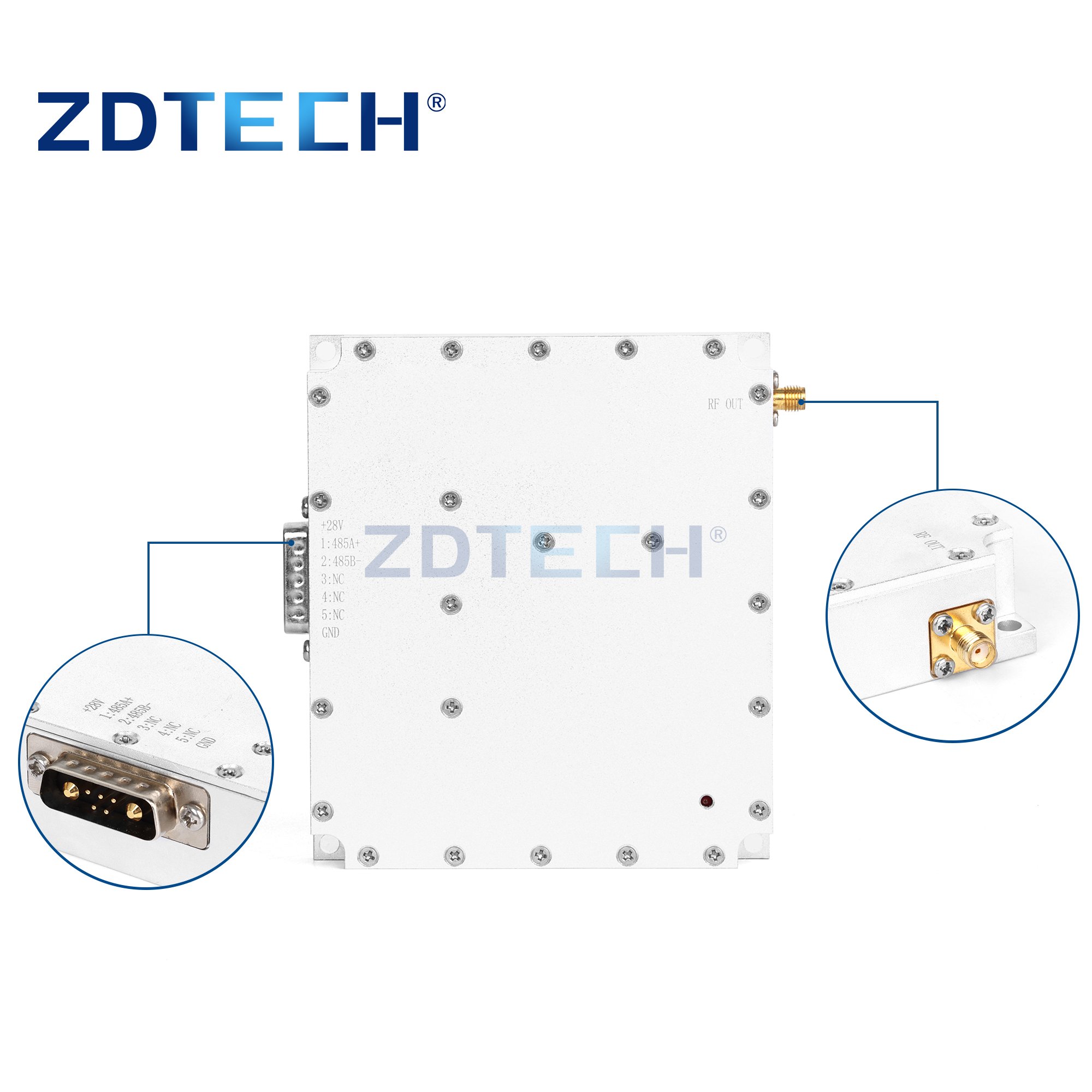 OEM ODM DDS high frequency with RS485 control wide band signal generator parts to build UAV N-F rf power amplifier module