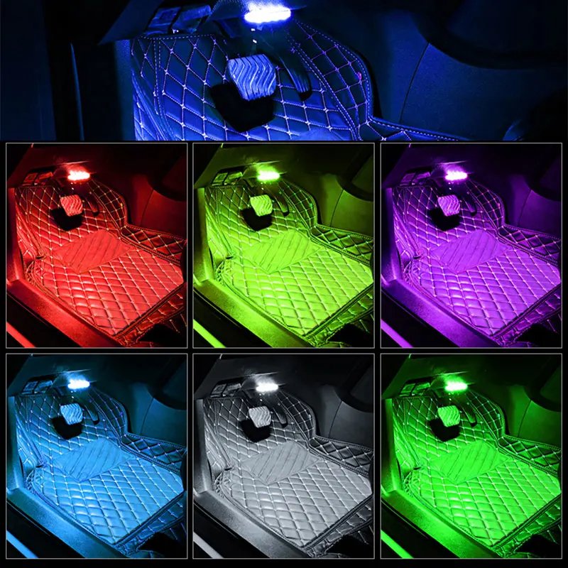 1x Car Interior Touch Lights Wireless USB Charging Magnetic Car Ceiling Lamp Magnetic Car Decoration Dome lamps Reading Light