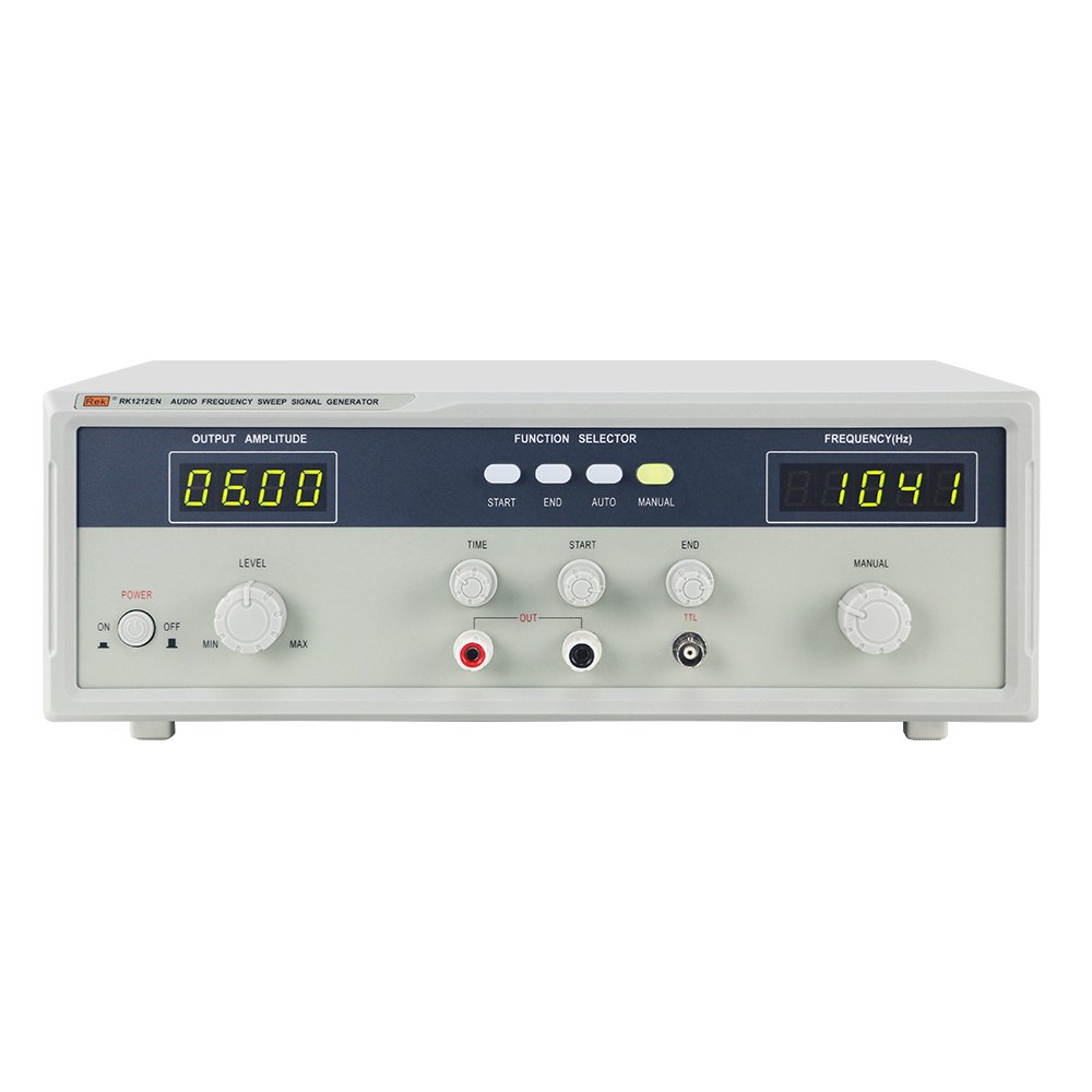 China Audio Signal Generator 60W REK RK1212EN 0.1Vrms--22Vrms Detecting Noise Pure Tone Check Audio Sweep Generator