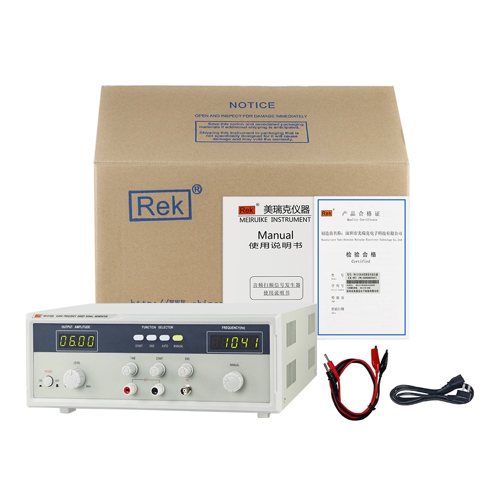 China Audio Signal Generator 60W REK RK1212EN 0.1Vrms--22Vrms Detecting Noise Pure Tone Check Audio Sweep Generator