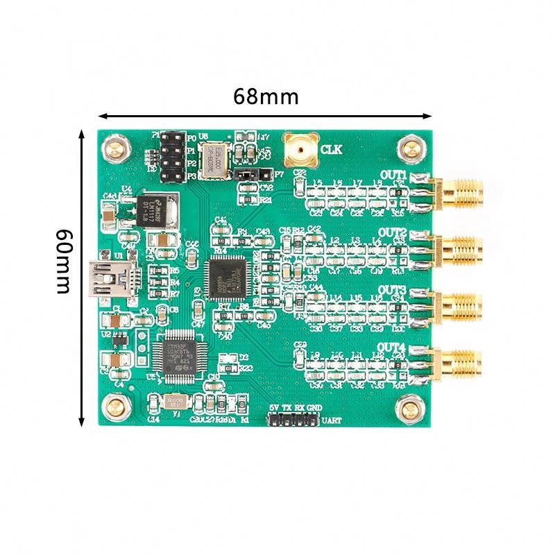 AD9959 RF Signal Generator 4 Channels DDS Module AT Instruction Serial Output Sweep Frequency AM