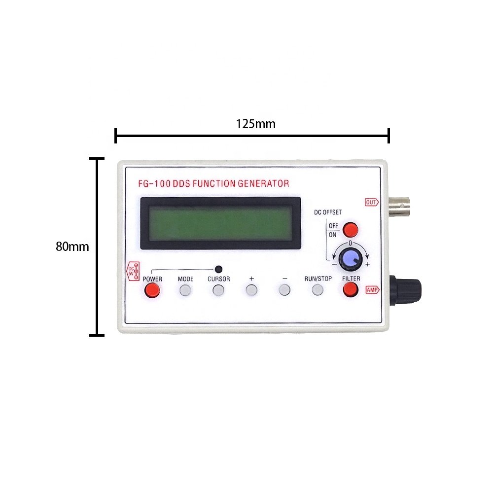 YJL DDS signal generator FG-100 function GeneratorFG- 1HZ-500KHZ
