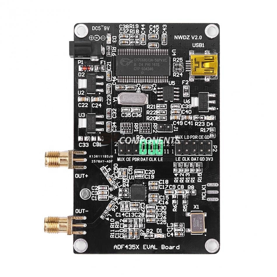 Signal Generator Module 35M-4.4GHz RF Signal Source Frequency ADF4351 Development Board rf signal generator