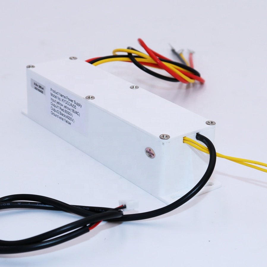 High voltage electrostatic generator DC12V AC18V Dual output 4&8KV for electrostatic air filter ionization cleaner HVAC Systems