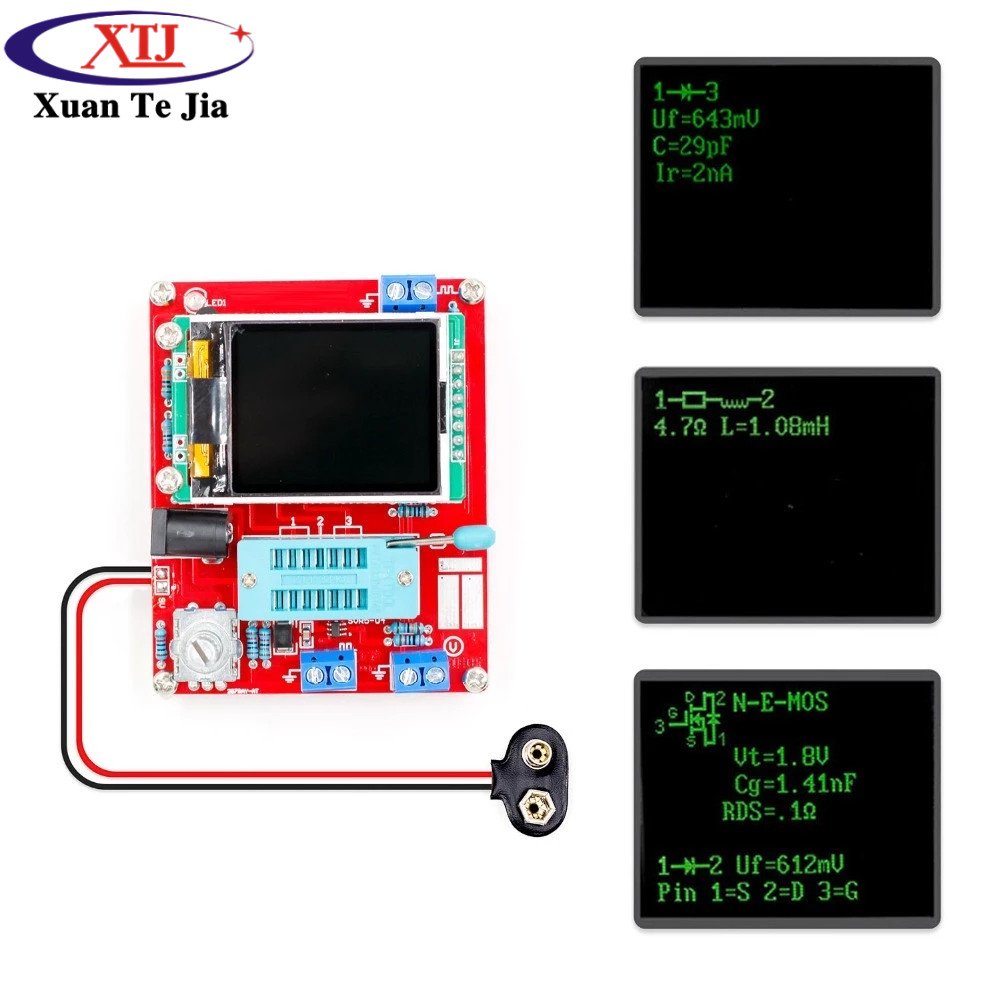 Multifunctional Tester GM328 Transistor Tester Diode Capacitance ESR Voltage Frequency Meter PWM Square Wave Signal Generator