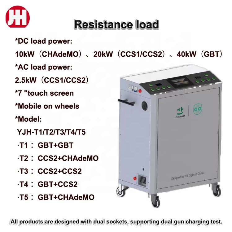 YJH-T1/T2/T3/T4/T5 10KW/20KW/40KW Test Equipment EV Charger Station Electric Vehicle Charging Infrastructure Resistance load