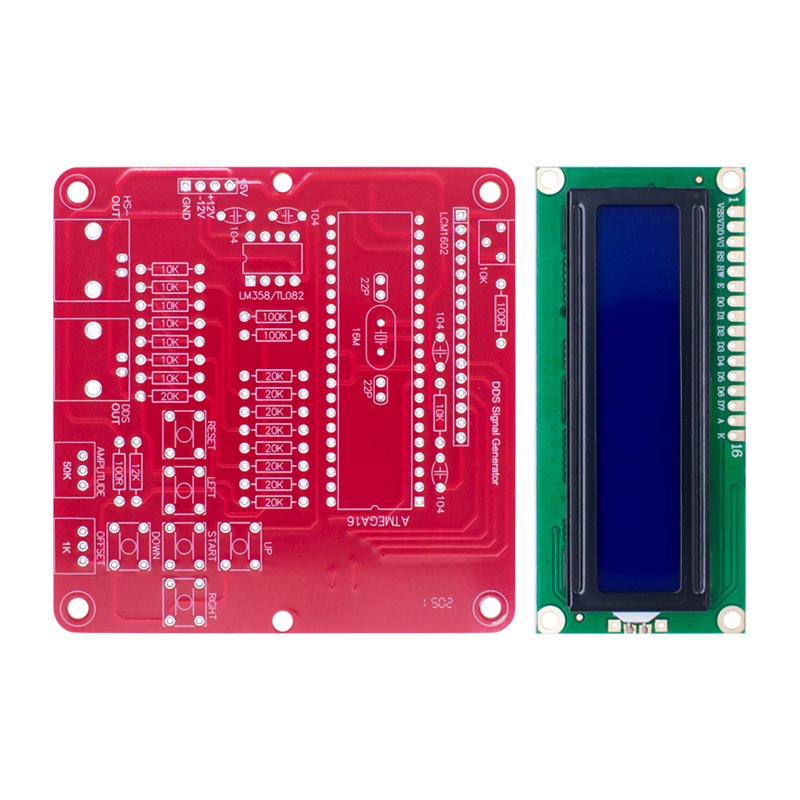 WGZX 1 Set DDS V2.0 Signal Generator 1-65535HZ Digital Function Sine/Triangle/Square Saw Rev Wave DIY Kit