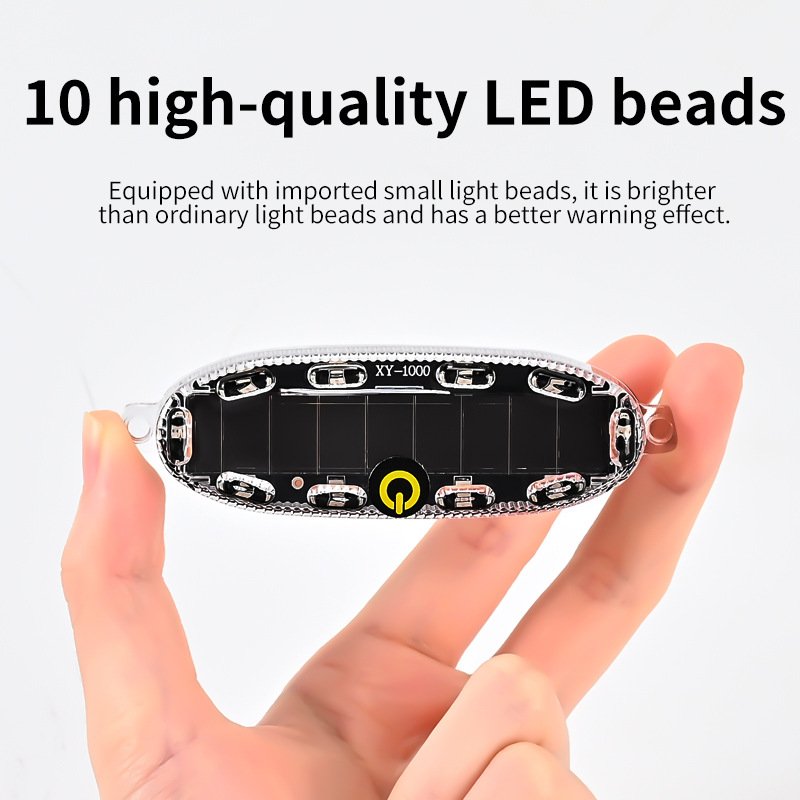 Car Solar Led Warning Sensor Blinking Lights Auto Warning Signal Lamps for Car SUV Off-road Electric Vehicle Motorbike Truck