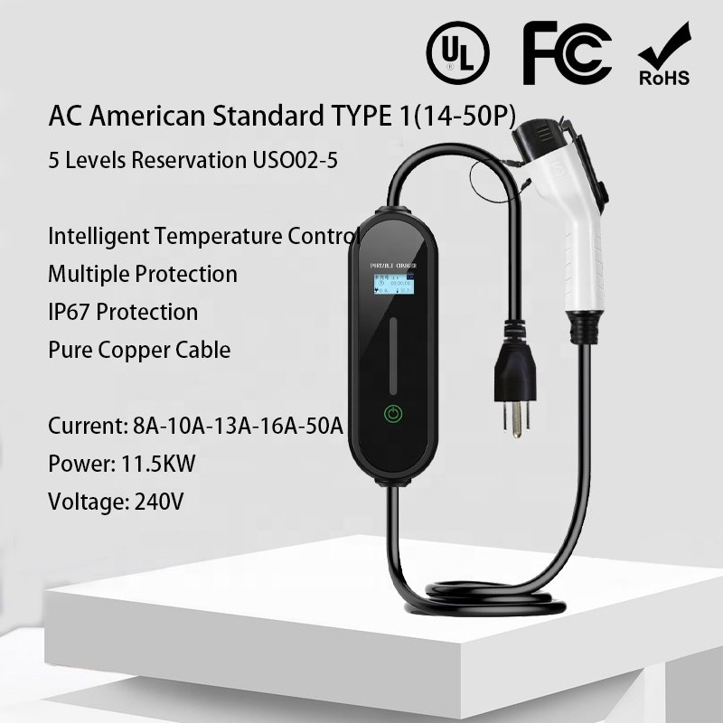 Three-color charging indicator light ZR-USO02-5 prompts charging related values with 1.3-inch numerical screen display