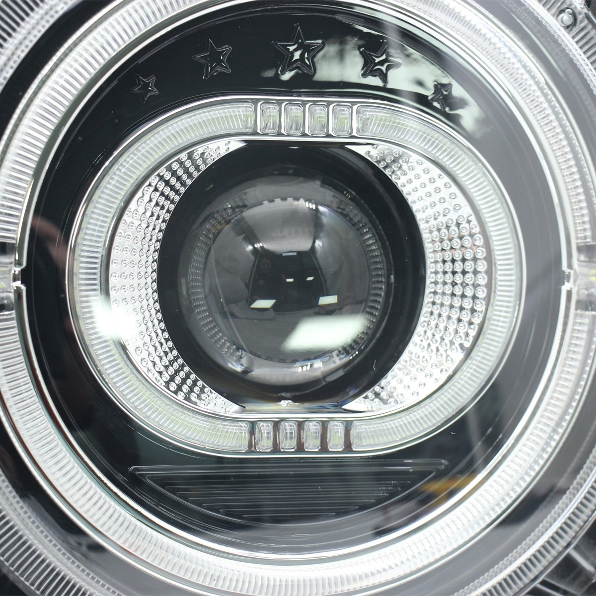 WINAUTO 12V Car Front LED Headlight Assembly For Suzuki Jimny 2019 Car Headlight With Projector Light high beam dipped headlight