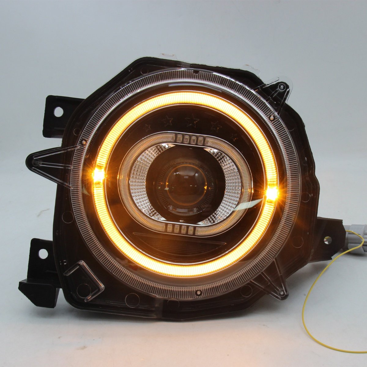 WINAUTO 12V Car Front LED Headlight Assembly For Suzuki Jimny 2019 Car Headlight With Projector Light high beam dipped headlight