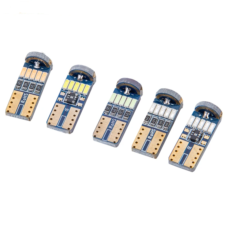 10pcs T10 LED T10 W5W LED Bulb 3014 SMD 168 194 Car Accessories Clearance Lights Reading lamp Auto 12V CANBUS Bright