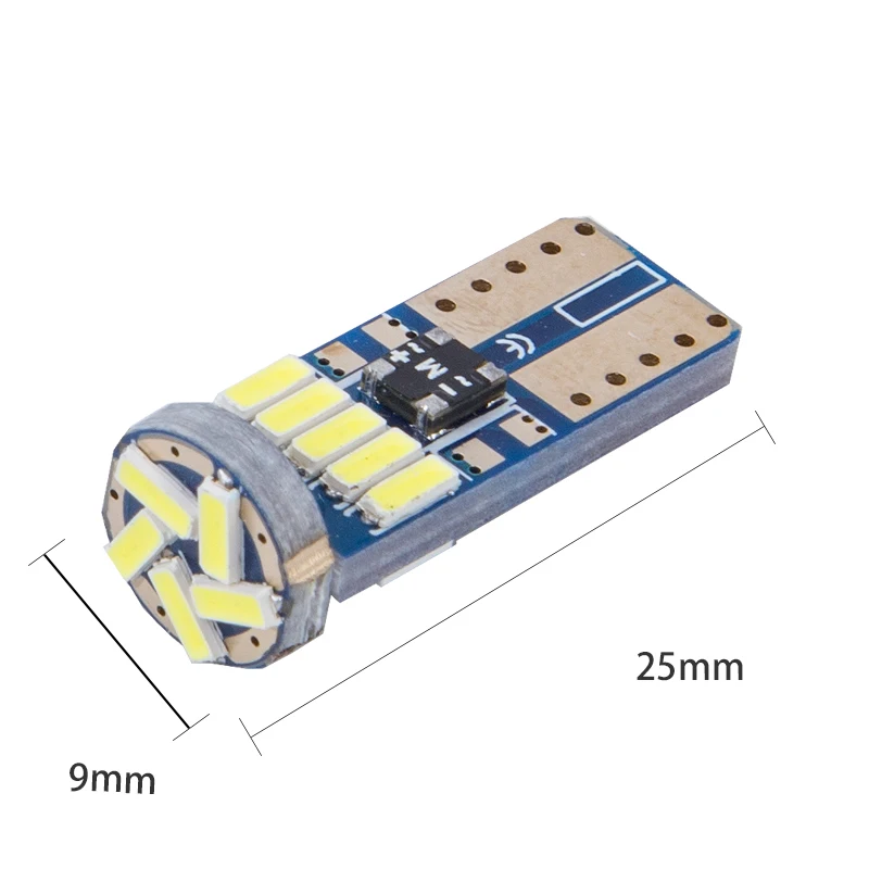 10pcs T10 LED T10 W5W LED Bulb 3014 SMD 168 194 Car Accessories Clearance Lights Reading lamp Auto 12V CANBUS Bright