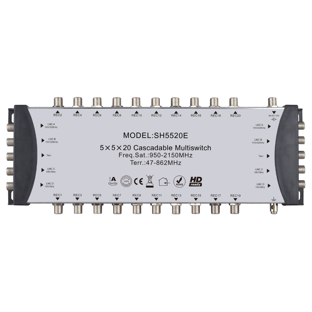 5x5x24 Cascade Satellite Multiswitch Professional Durable Satellite TV Signal System uydu multiswitch