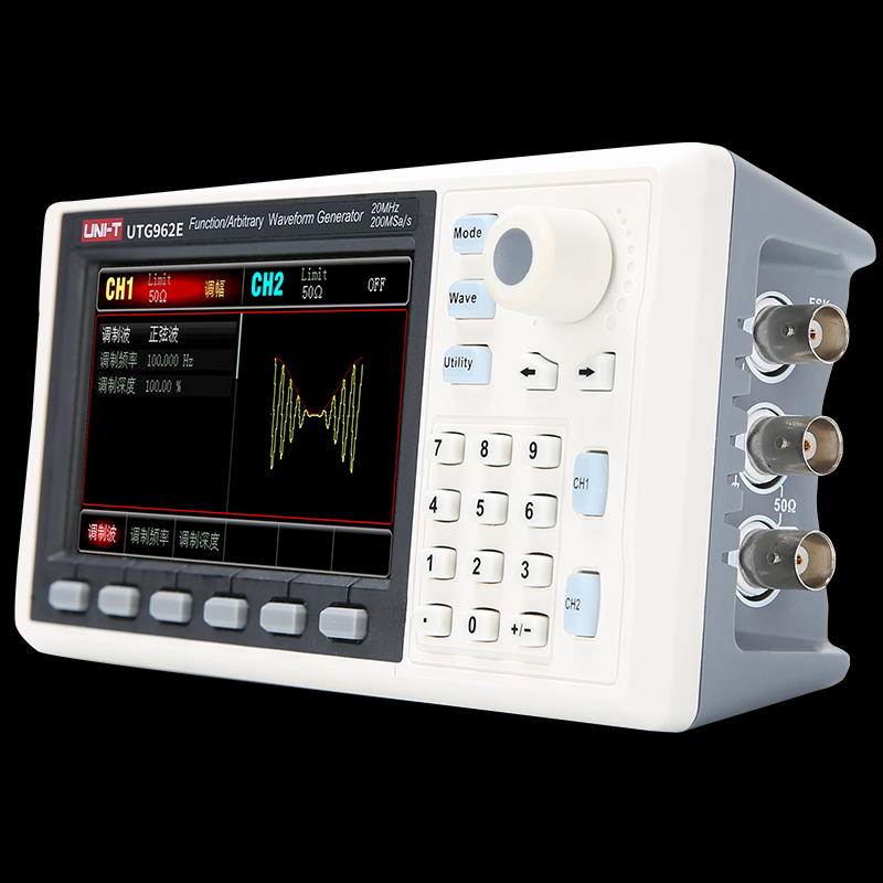 UTG962E Dual Channel 60Mhz Function Arbitrary Waveform Generator