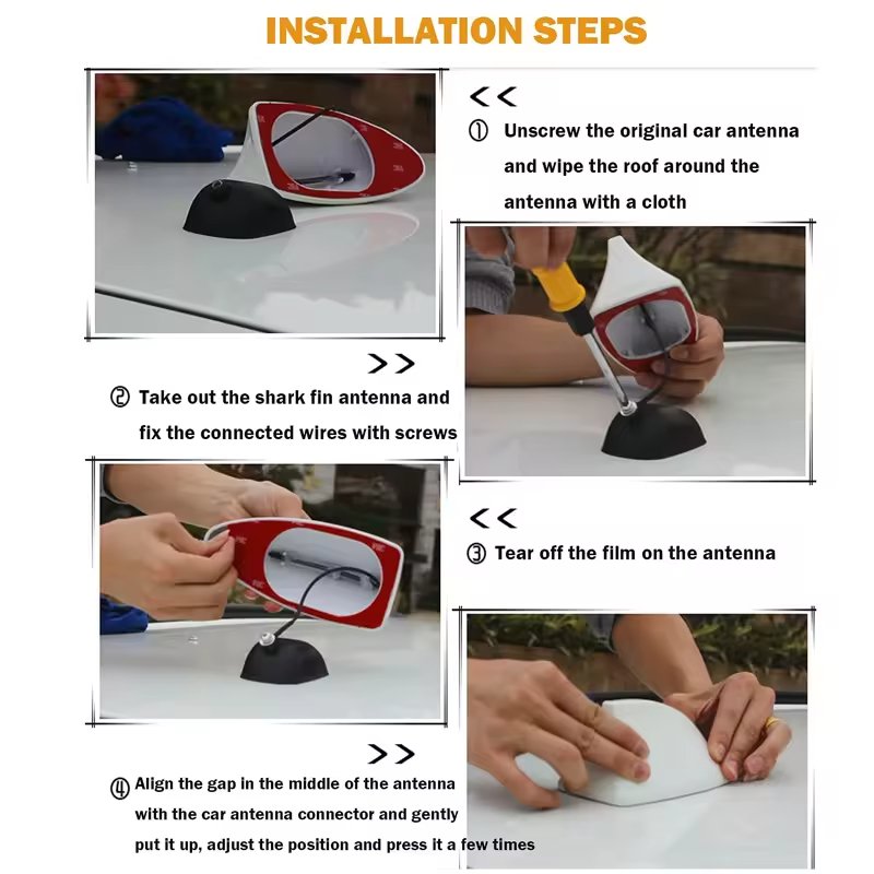 Shark Fin Antenna Modification Accessories car antenna for signal decoration auto radio signal car shark fin antenna