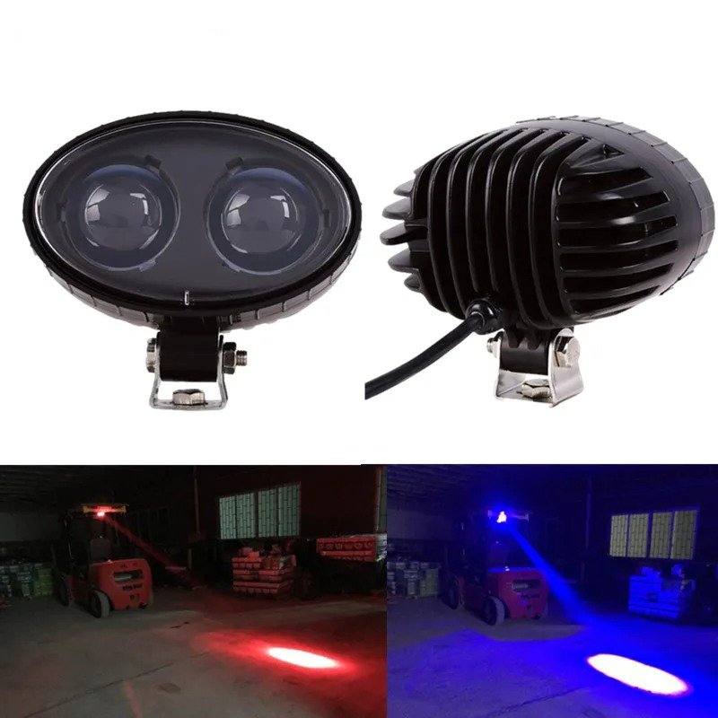 RED Big Dot Warning Warehouse Safety Working Light 12-80V DC 20W 7 inch Forklift Lamp LED light Spot Blue Zone Signal Light