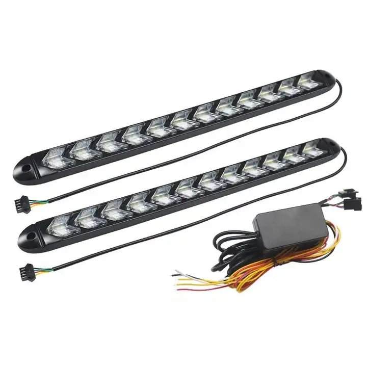 External Sequential Light Universal Headlight Strip Turn Signal Light Daytime Running Light Car Drl Led