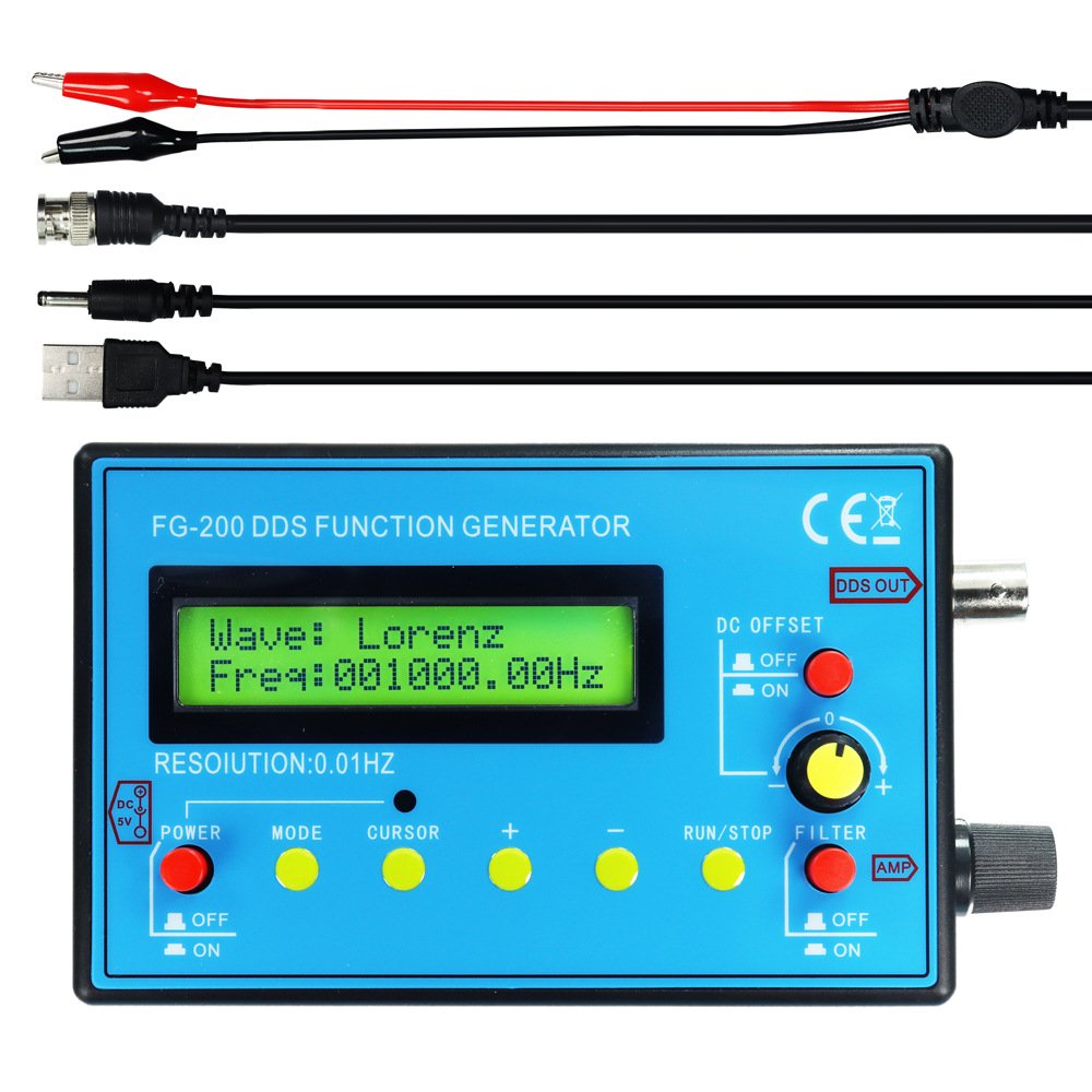 FG-200DDS Signal Generator 0.01HZ-500KH7.83Function Signal Generator