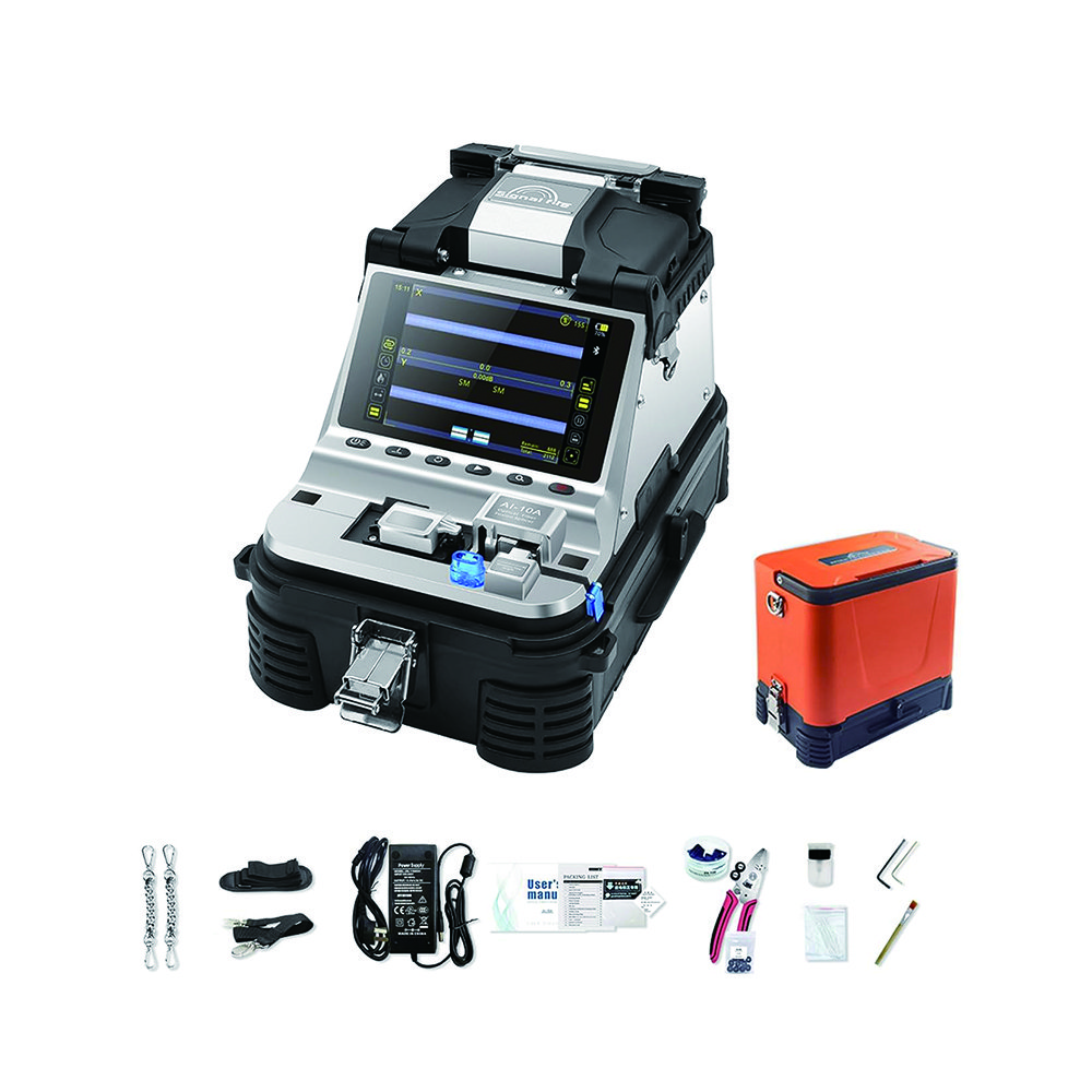 6s Splicing Ai-10a Fourth Generation Of Optical Fiber Fusion Splicer Splicing Machine With Electric Cleaver