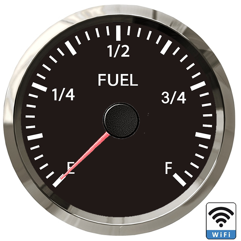 Voltage signal 52mm WiFi Fuel Gauge Electrical Fuel Level Meter Compatible with all Capacitive fuel level sensor