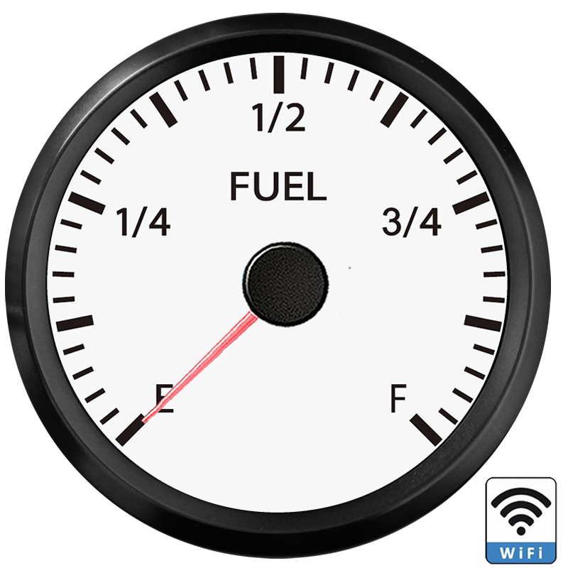 Voltage signal 52mm WiFi Fuel Gauge Electrical Fuel Level Meter Compatible with all Capacitive fuel level sensor