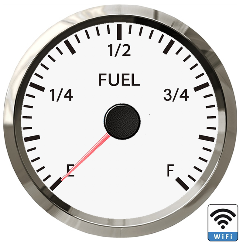 Voltage signal 52mm WiFi Fuel Gauge Electrical Fuel Level Meter Compatible with all Capacitive fuel level sensor