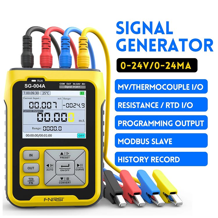 FNIRSI Multifunctional Signal Generator SG-004A 4-20mA PT100 Thermocouple Resistance Pressure Transmitter Process Calibrator