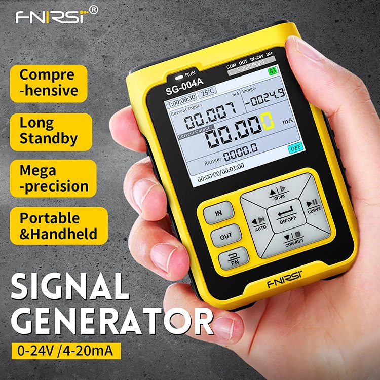 FNIRSI Multifunctional Signal Generator SG-004A 4-20mA PT100 Thermocouple Resistance Pressure Transmitter Process Calibrator