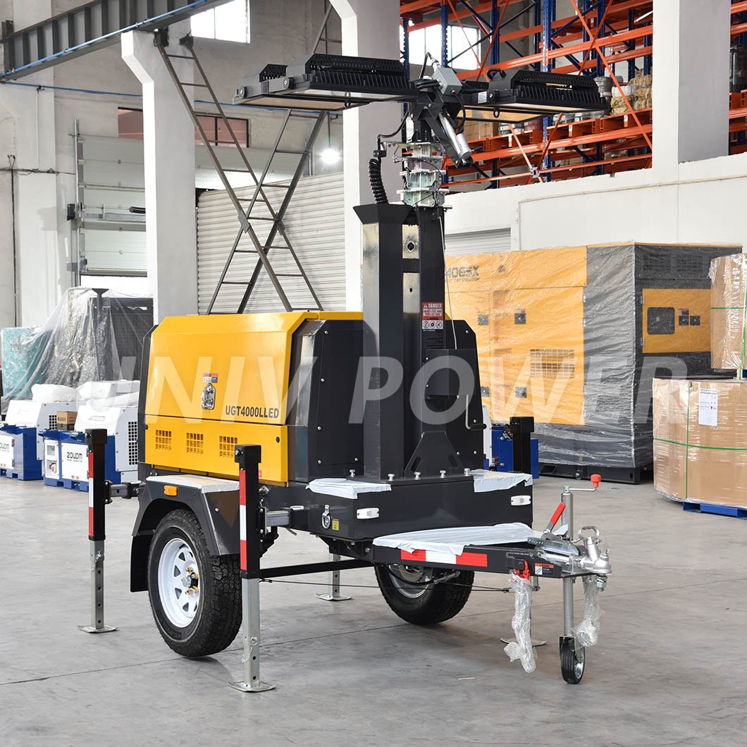 Portable 2kw 4kw 8kw 16kw LED diesel generator light tower