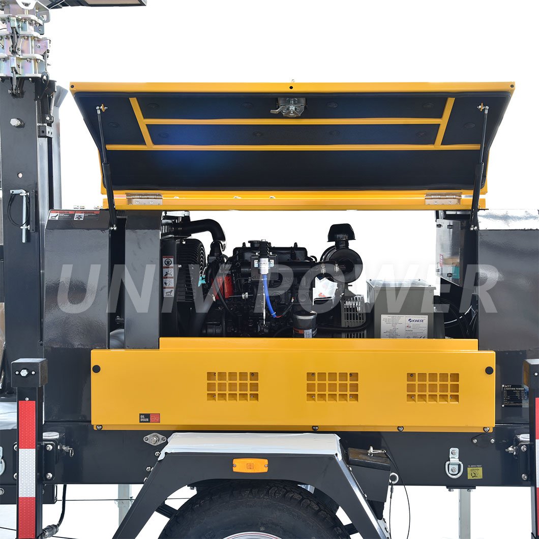 Portable 2kw 4kw 8kw 16kw LED diesel generator light tower