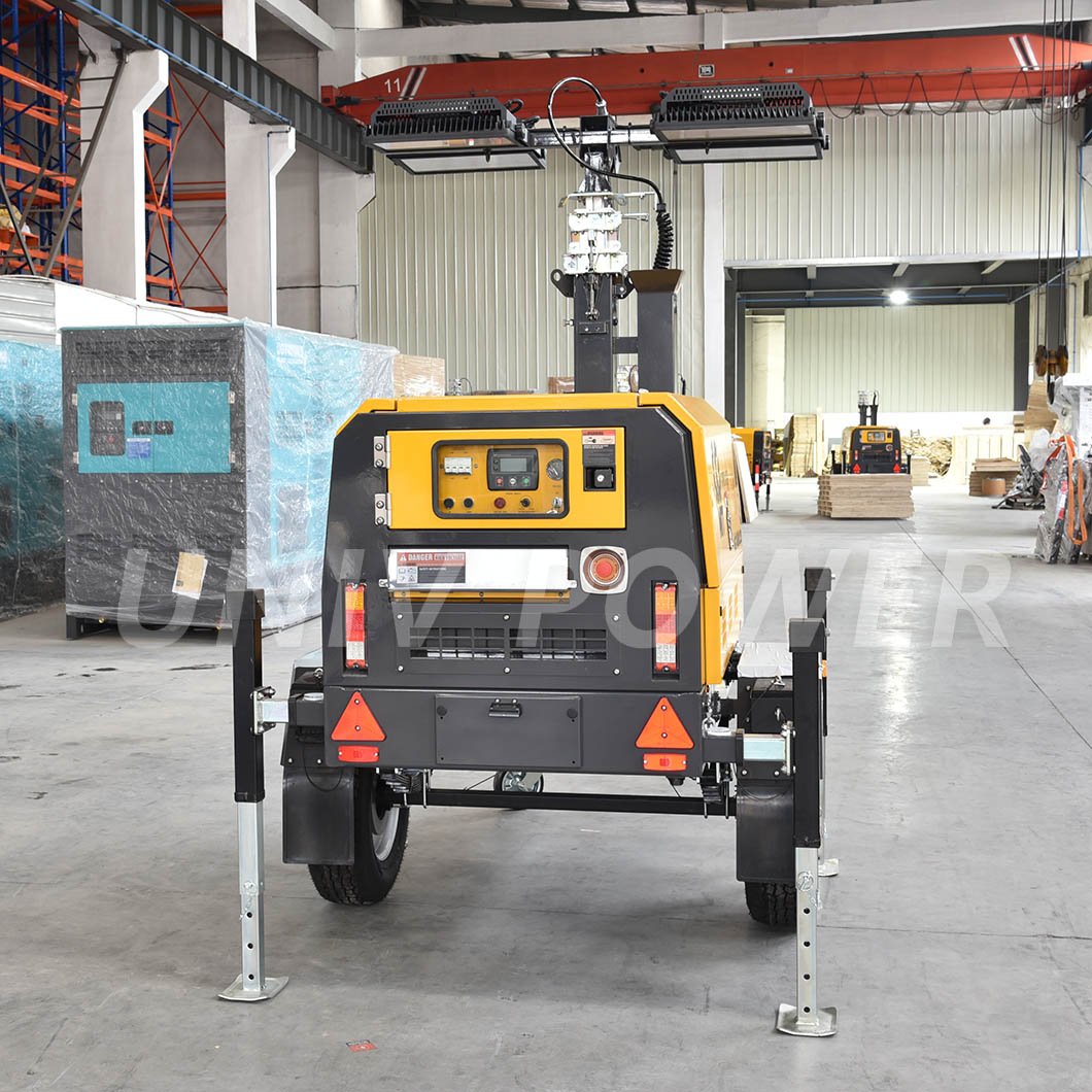 Portable 2kw 4kw 8kw 16kw LED diesel generator light tower