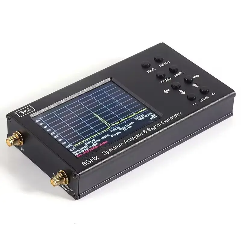 SA6-V2 35-6200MHz Signal Generator Spectrum Analyzer with 3.2-Inch Colour Screen