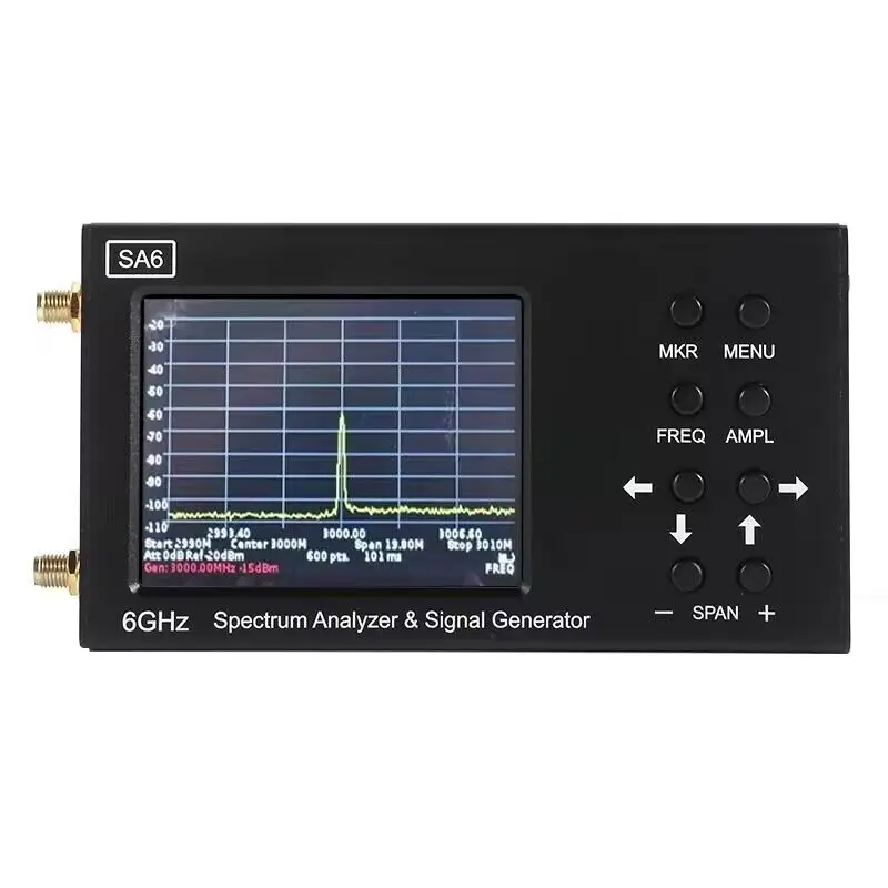 SA6-V2 35-6200MHz Signal Generator Spectrum Analyzer with 3.2-Inch Colour Screen