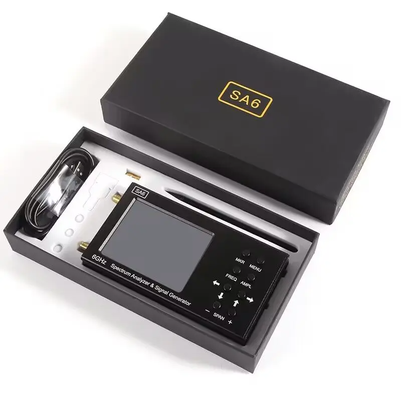 SA6-V2 35-6200MHz Signal Generator Spectrum Analyzer with 3.2-Inch Colour Screen