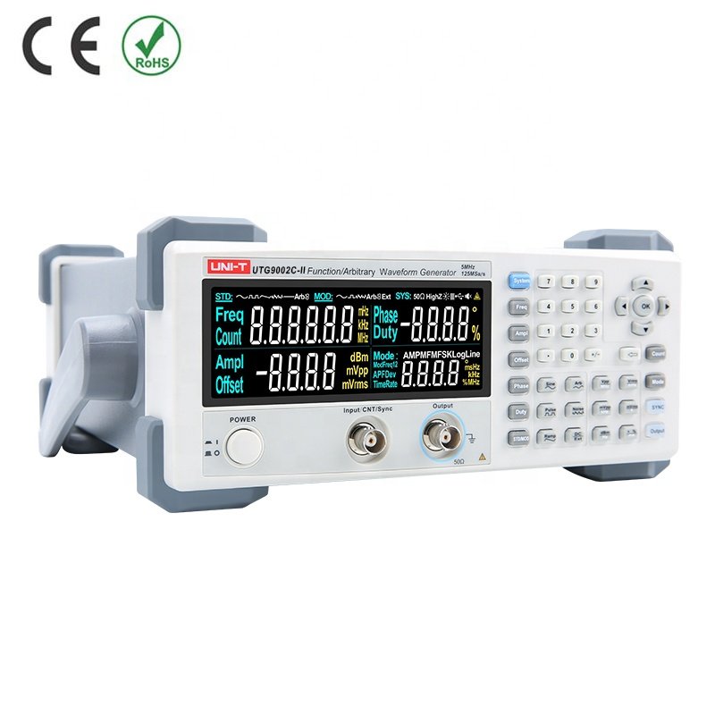2MHz Function Arbitrary Waveform Generator 125MSa/s UNI-T UTG9002C-II High Precision Signal Generator