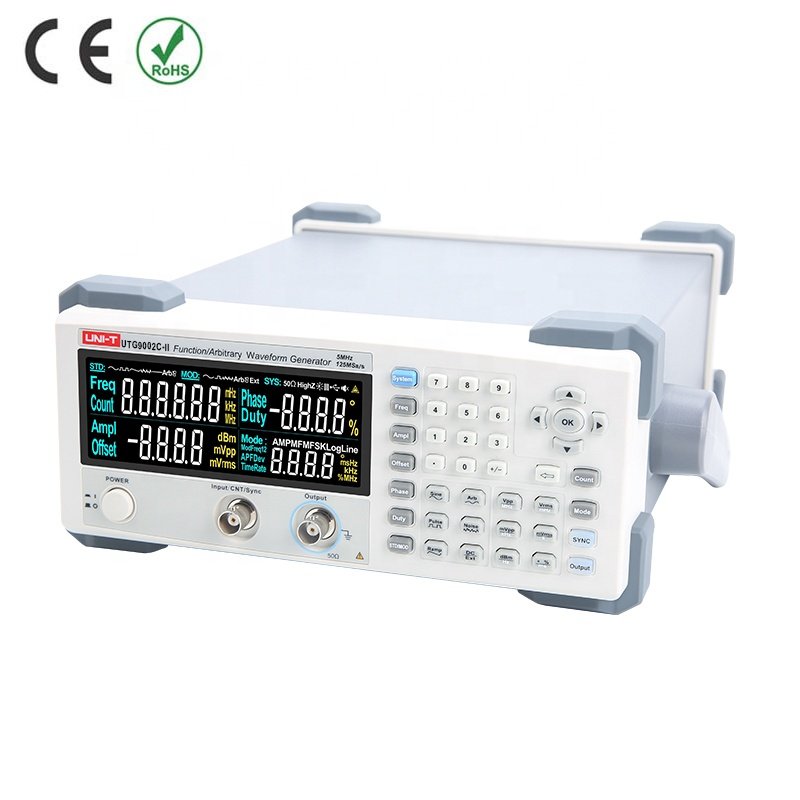 2MHz Function Arbitrary Waveform Generator 125MSa/s UNI-T UTG9002C-II High Precision Signal Generator