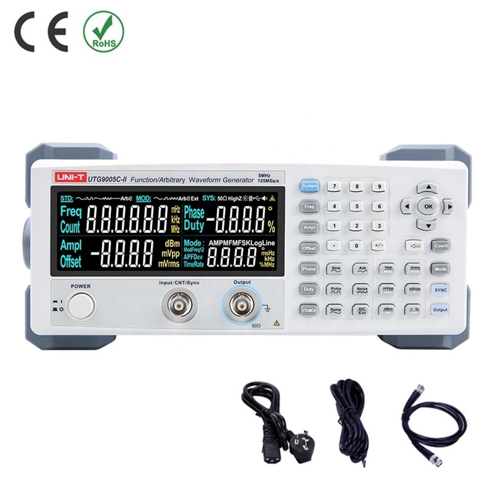 2MHz Function Arbitrary Waveform Generator 125MSa/s UNI-T UTG9002C-II High Precision Signal Generator