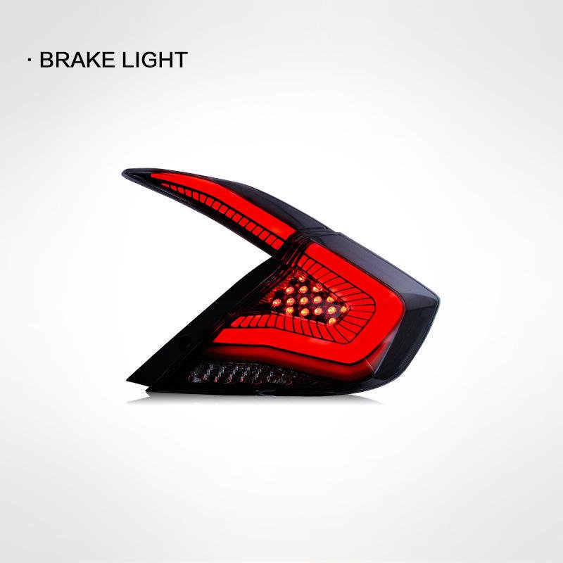 Suitable for the tenth generation Civi taillight assembly modification LED scanning breathing streamer turn signal starry sky s