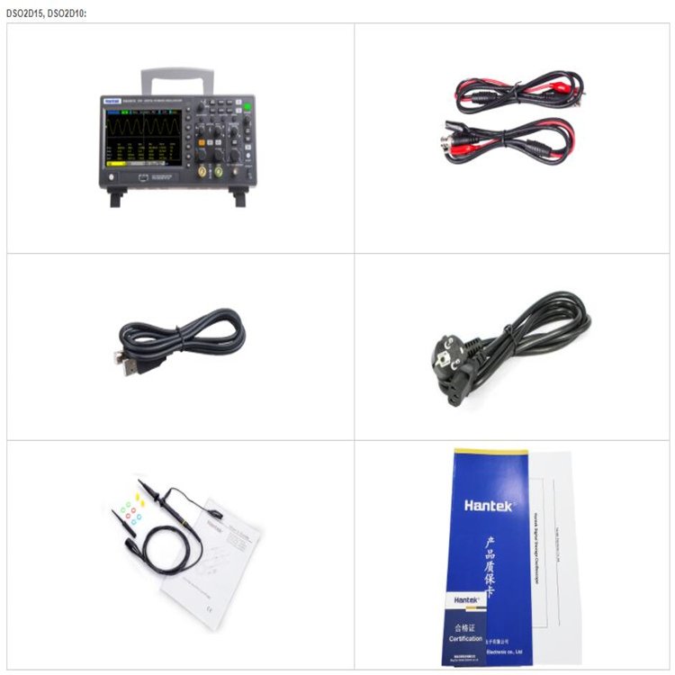 dual-channel 100MHz Digital storage oscilloscope DSO2C10 2 channel oscilloscope 25MHz signal generator 2D10