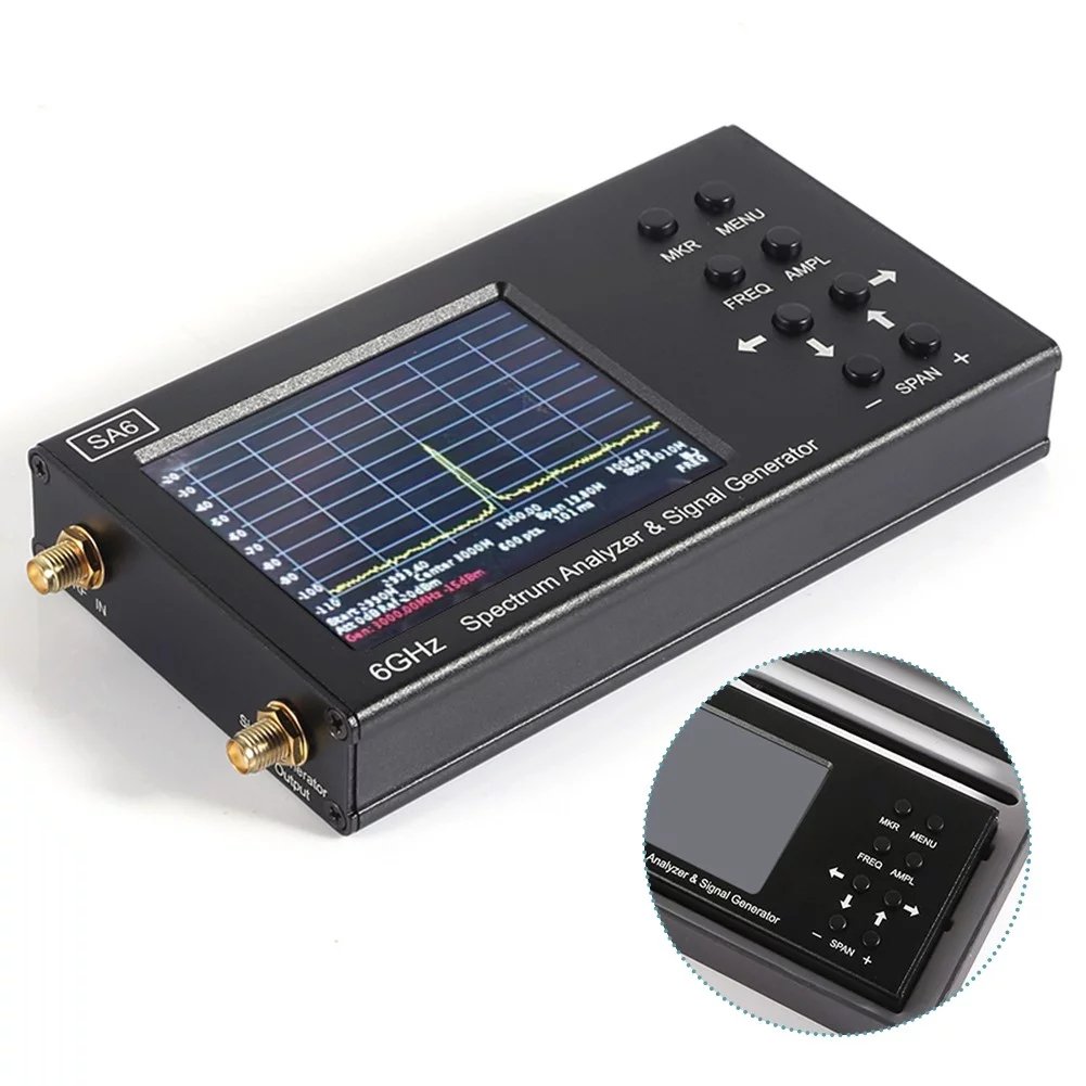 SA6 35-6200MHz Spectrum Analyzer Signal Generator RF Signal Source Wi-Fi 3G 4G LTE CDMA GSM Beidou GPR GLONASS