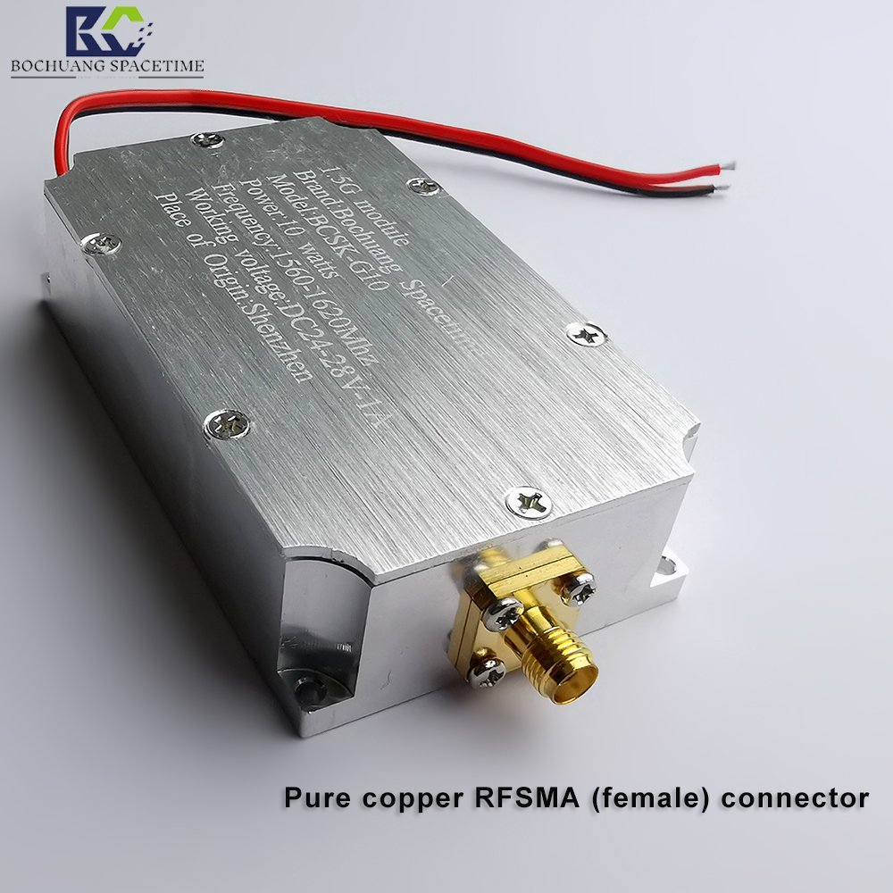 1500-1620mHZ RF Transmitter comes with a signal generator and 1.5G for anti drone countermeasures system power amplifier module