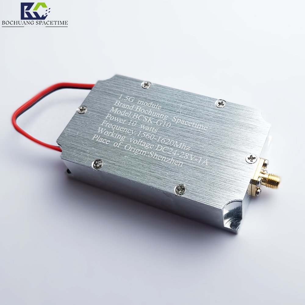1500-1620mHZ RF Transmitter comes with a signal generator and 1.5G for anti drone countermeasures system power amplifier module