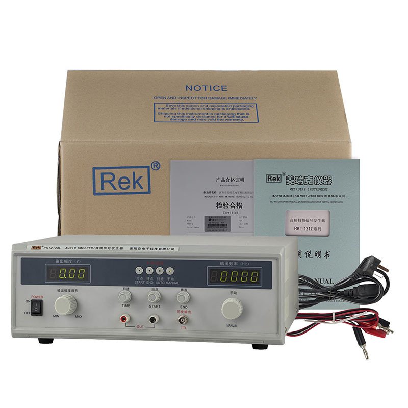 RK1212BLN 20W Audio sweeping frequency signal generator 20hz-20khz speaker small volume audio test signal generator